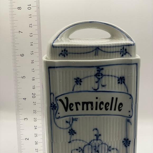 Extremely RARE 1920's French Vintage Porcelin box or Canister with Lid Antique - Picture 2 of 12
